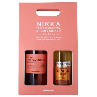 Nikka - Whisky Japonais - Coffret Coffey Grain x Fever-Tree Whisky Ginger (coffret abîmé)