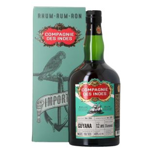 Rhum Compagnie des Indes - Guyana 12 ans Diamond