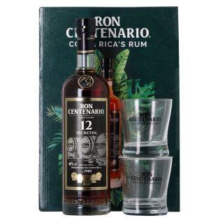 Rhum Centenario - Costa Rica - Coffret 12 Secretos + verres – Sku: 14839 – 6