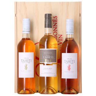 Assortiment 3 Vins de Tahiti - Les 2 Blancs secs + 1 Rosé – Sku: 6236