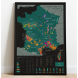 Carte des vins de France à gratter